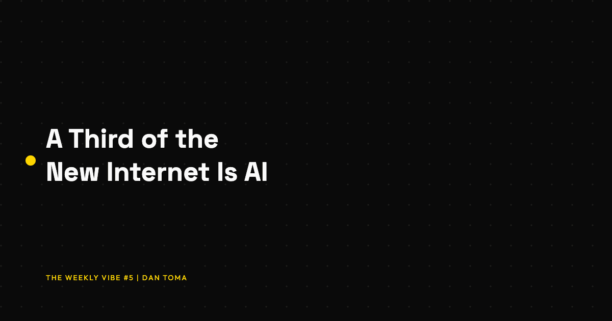 A Third of the New Internet Is Already AI