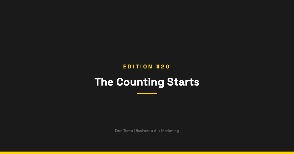 The Weekly Vibe #20: The Counting Starts