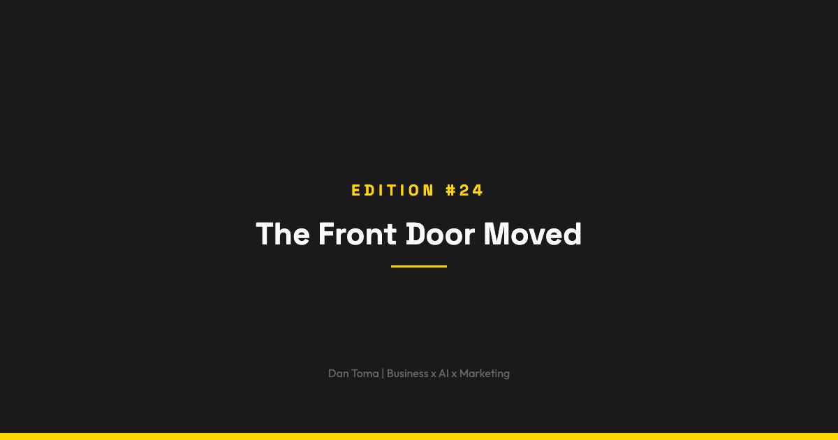 The Weekly Vibe #24: The Front Door Moved
